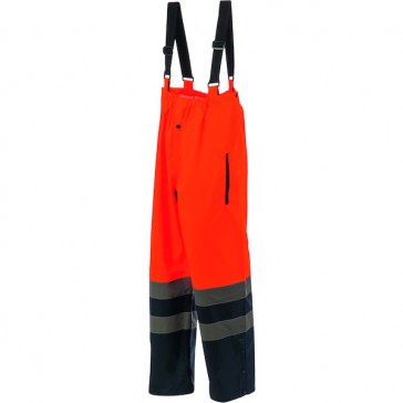 Pantalon haute visibilité POLARIS orange/marine - L
